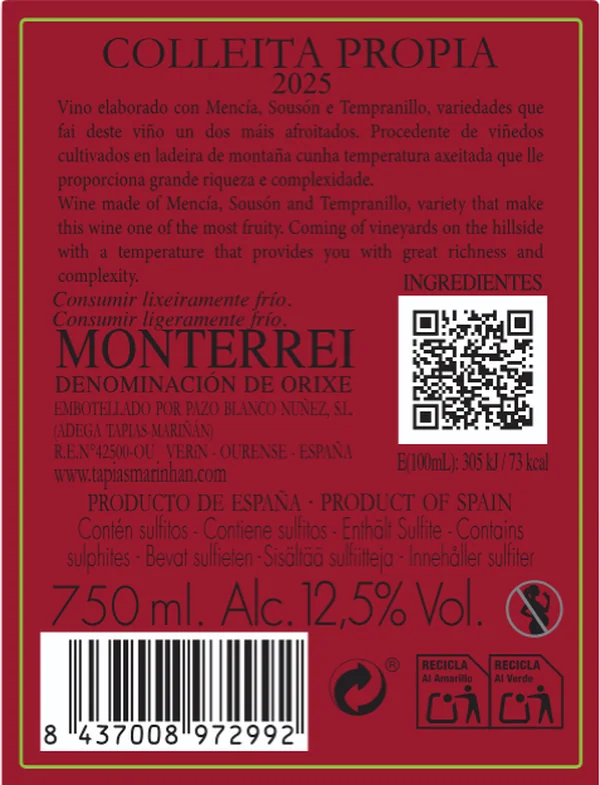 Colleita Propia Tinto - Imagen 2