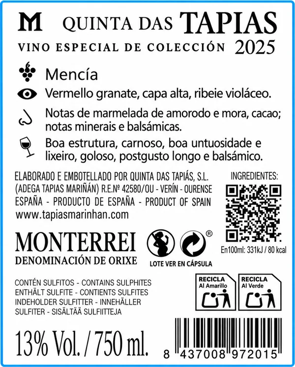 Quinta das Tapias Mencia - Imagen 2